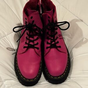 Pink DrMartens Women's Boots